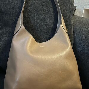 Coach Beige Leather Hobo Bag